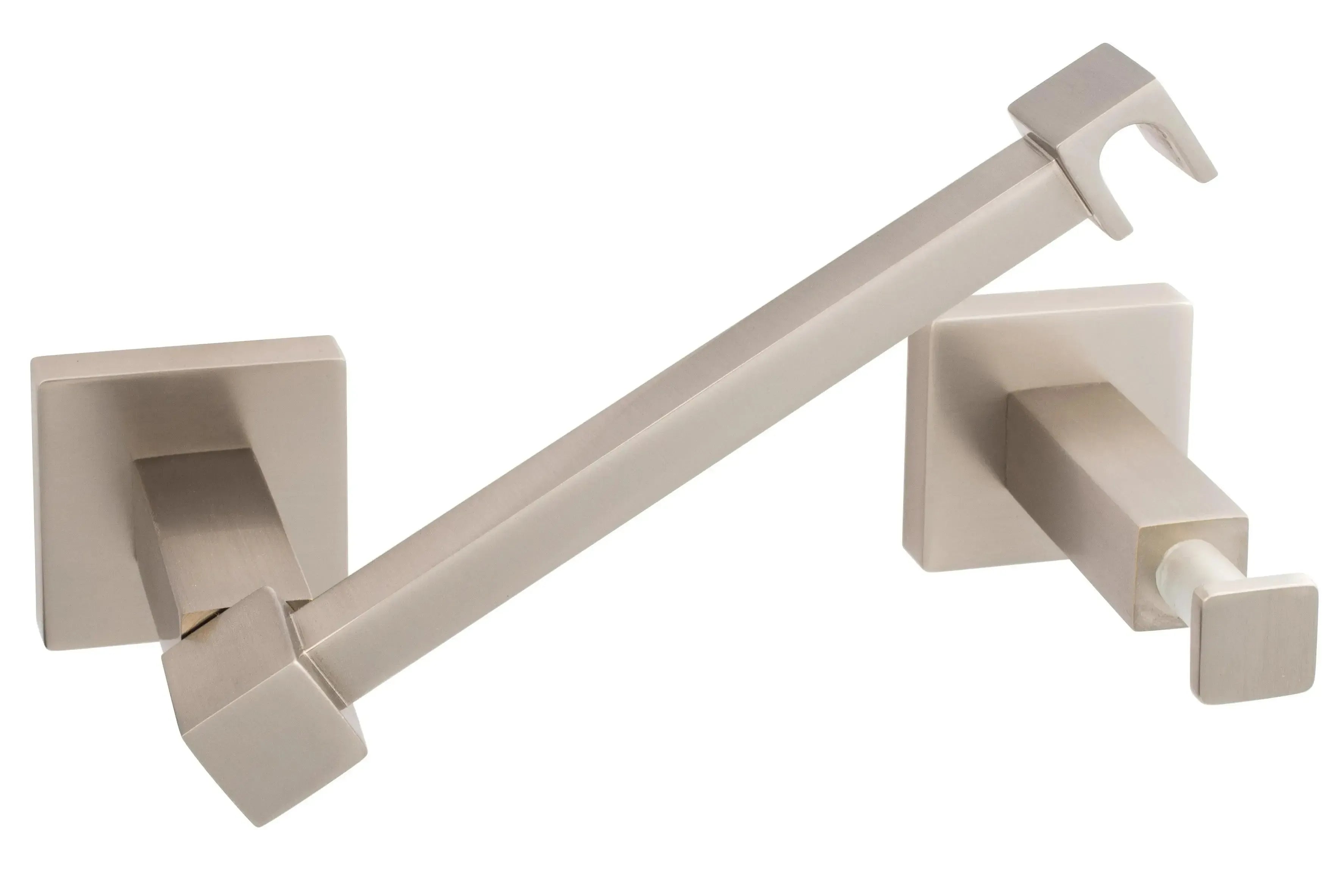Sure-Loc Vlora Solid Brass Pivot Paper Holder in Satin Nickel finish