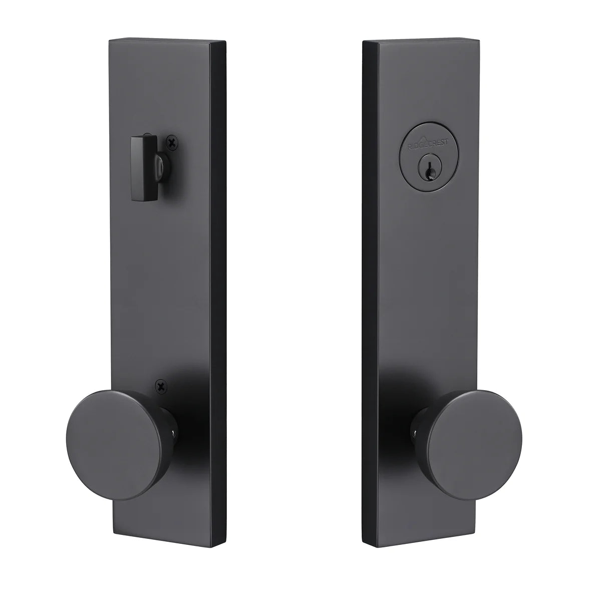 Sure-Loc Zermatt Sideplate Entry Knob with Deadbolt Flat Black