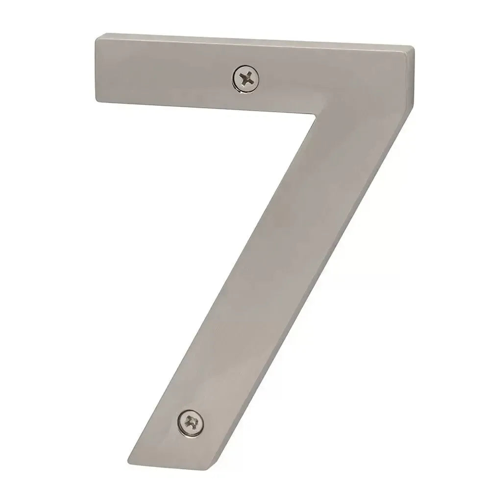 Sure-Loc Zinc House Number 5", No. 7 in Satin Nickel finish