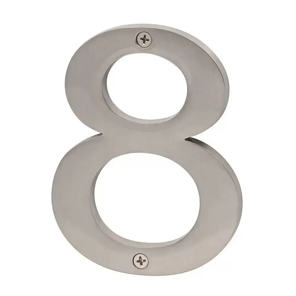 Sure-Loc Zinc House Number 5", No. 8 in Satin Nickel finish