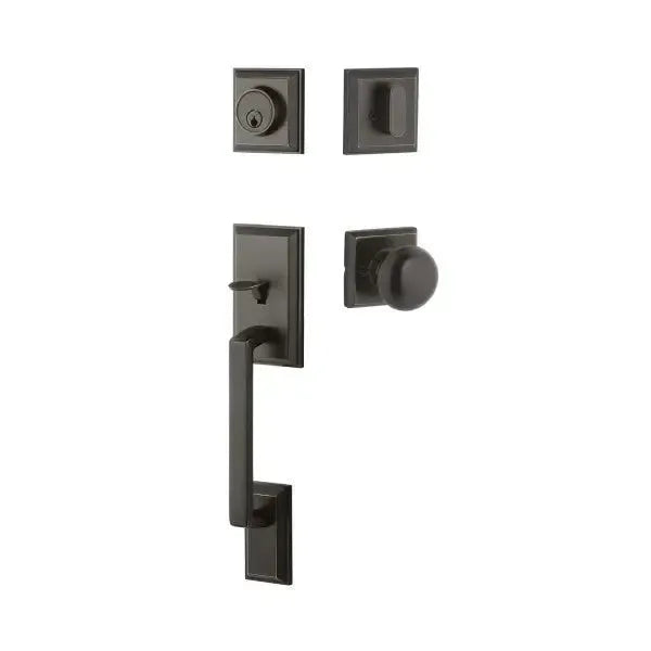 Yale Expressions Ellington Entry Set with Walker Knob in Oil Rubbed Bronze finish