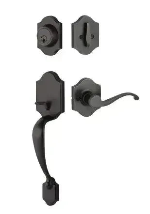 Yale Expressions Everly Single Cylinder Entry Set with Farmington Lever, Schlage Keyway in Oil Rubbed Bronze finish