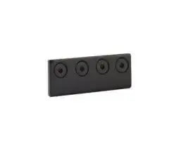 Yale Expressions Multiple Track Connecting Adaptor in Black finish