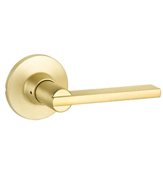 Yales Expressions Dummy Pair Nils Lever with Owen Rosette in Satin Brass finish
