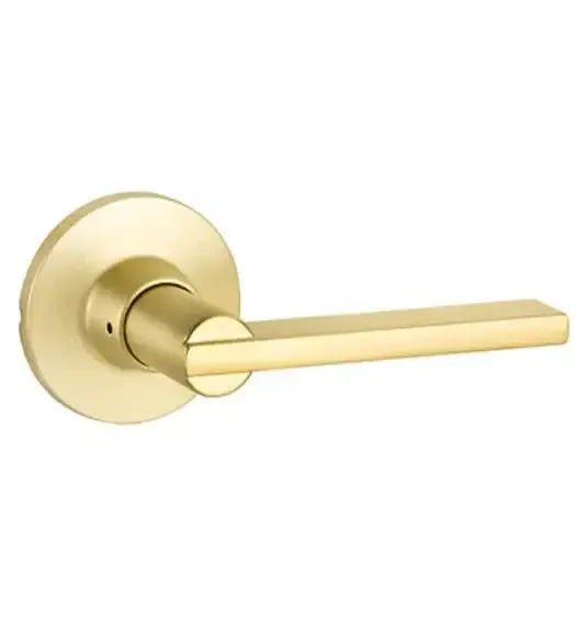 Yale Expressions Nils Lever with Owen Rosette in Satin Brass finish