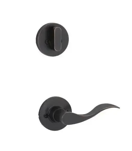 Yale Expressions Single Cylinder Owen Interior Trim Pack with Brunswick Lever in Oil Rubbed Bronze finish