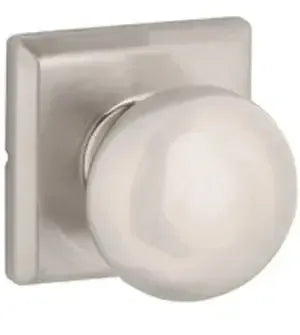 Yale Expressions Walker Knob with Ellington Rosette in Satin Nickel finish