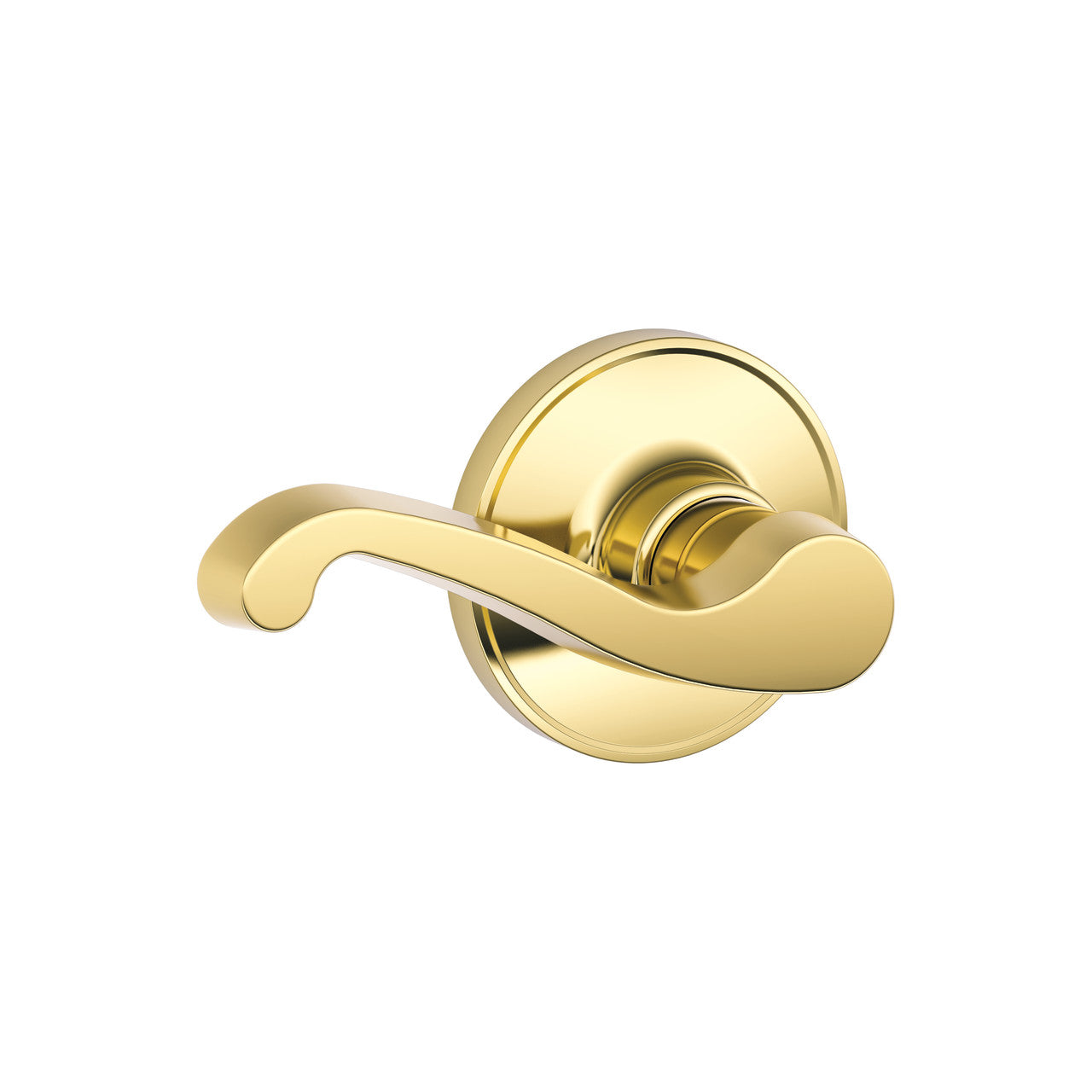 Schlage Dexter J Series LaSalle Lever Bright Brass