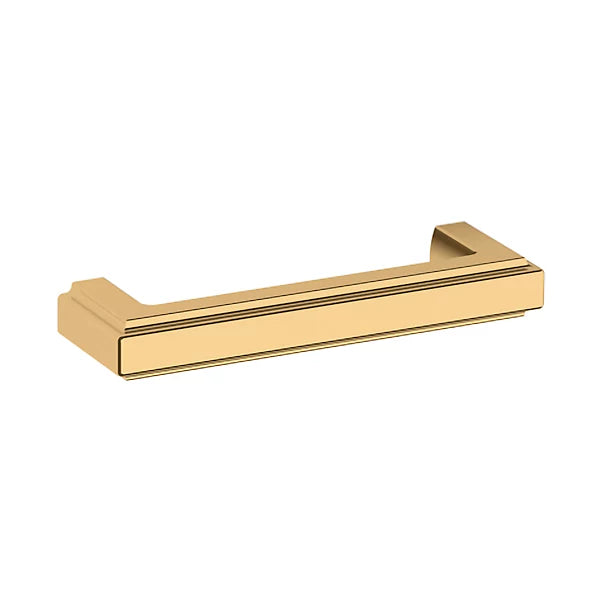Baldwin Raised Cabinet Pull in Unlacquered Brass finish