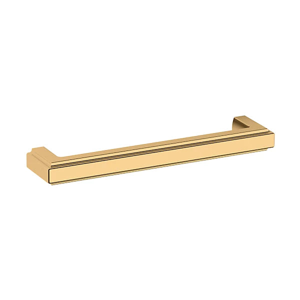 Baldwin Raised Cabinet Pull in Unlacquered Brass finish