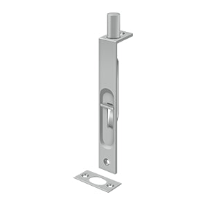 Deltana 6" Flush Bolt with Square Corners-Stainless Steel
