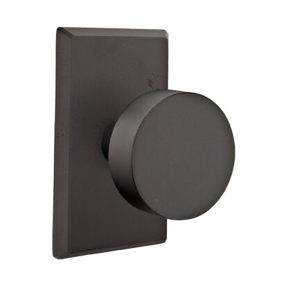 The Emtek Round Bronze Knob with