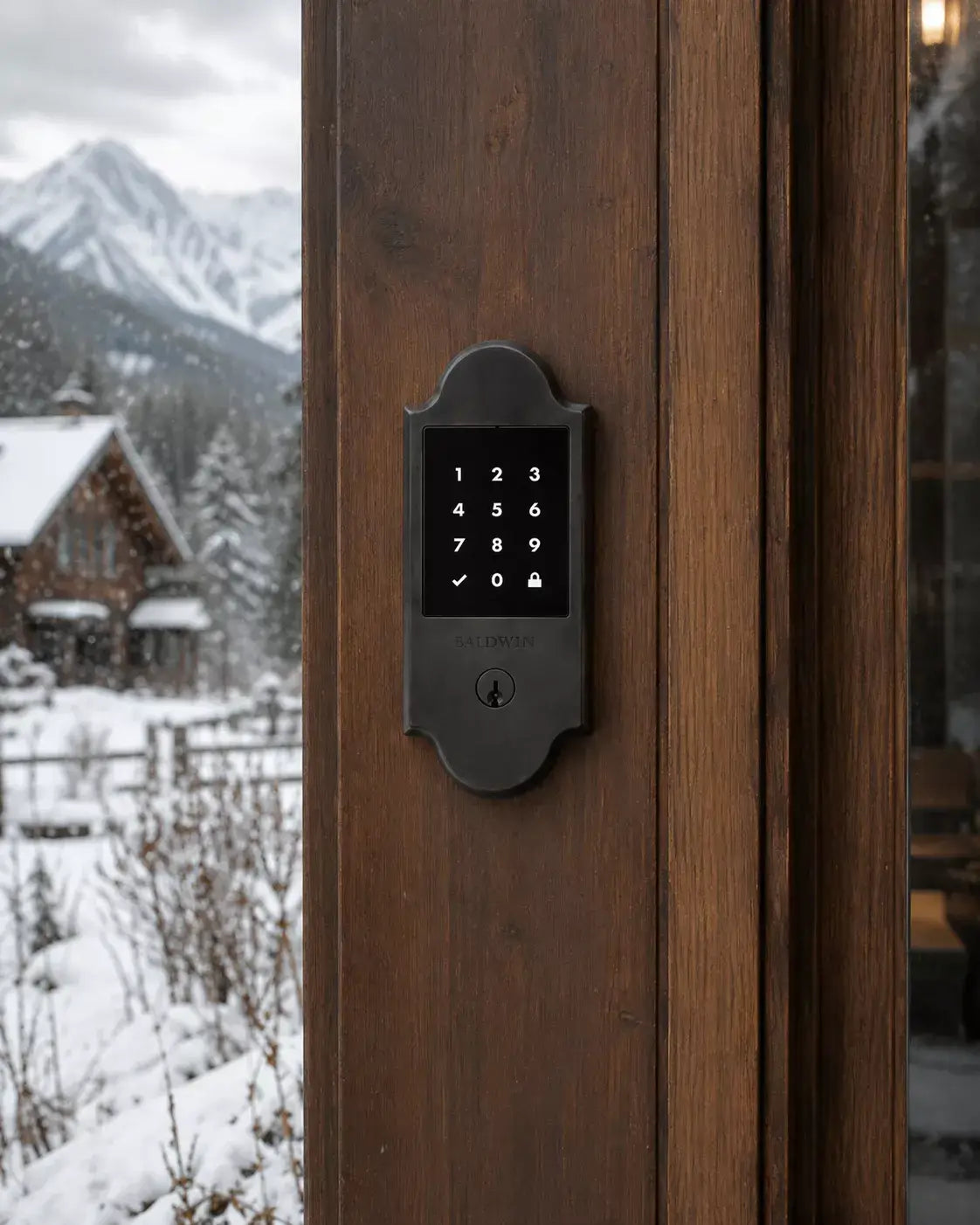 Baldwin Boulder Electronic Touchscreen Z-Wave Deadbolt in finish