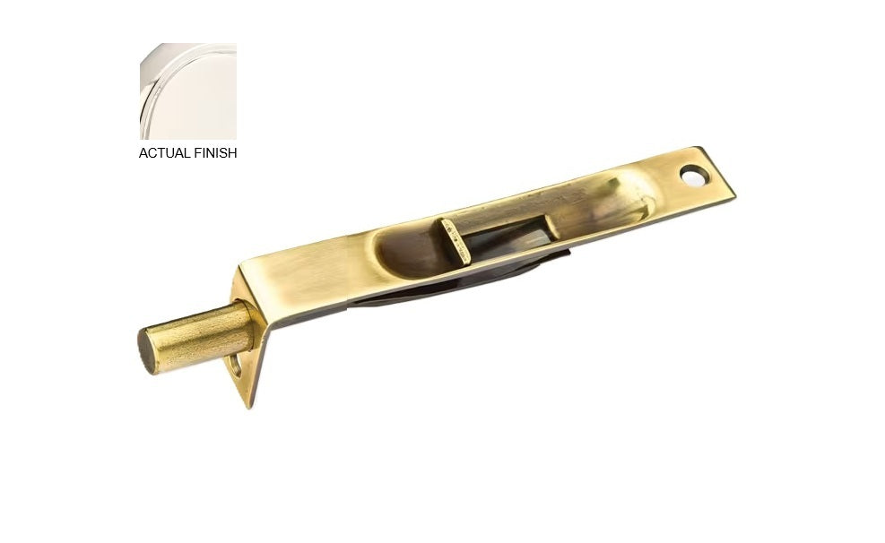 Emtek 4" Flush Bolt with Square Corners