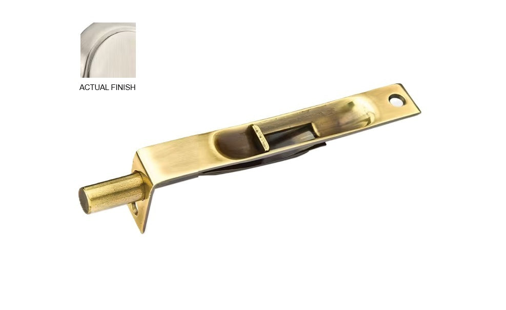 Emtek 4" Flush Bolt with Square Corners
