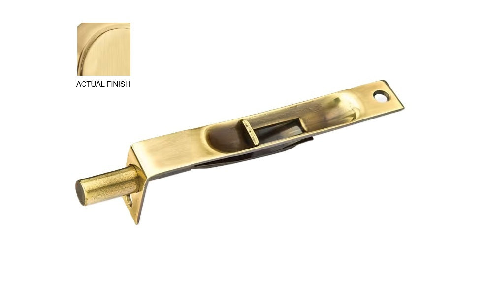 Emtek 4" Flush Bolt with Square Corners