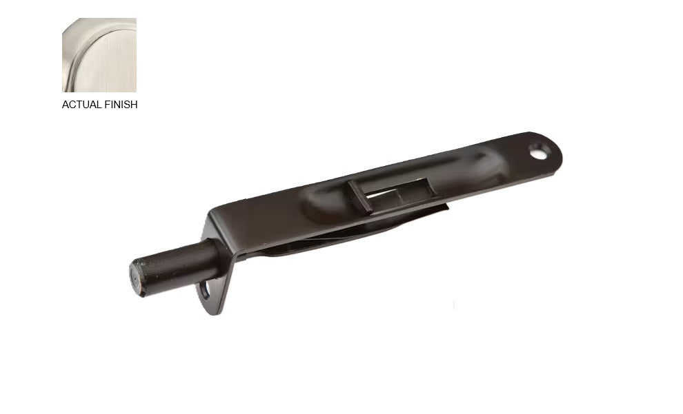 Emtek 4" Flush Bolt with 5/8" Radius Corners