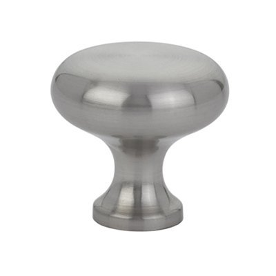 The Emtek Providence Brass Cabinet Knob in Satin Nickel finish