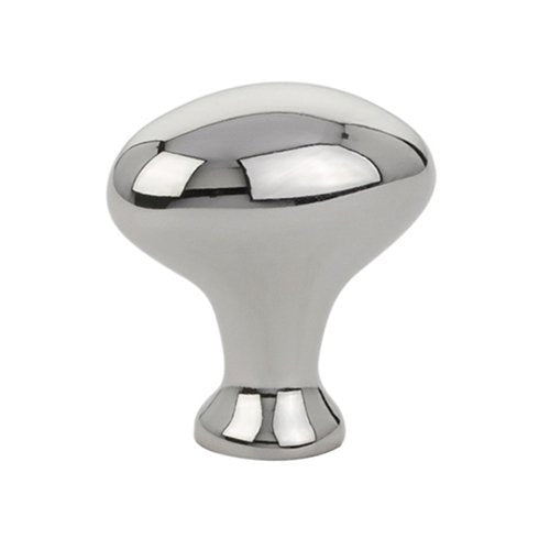 The Emtek Brass Cabinet Egg Knob in Lifetime Polished Nickel finish.