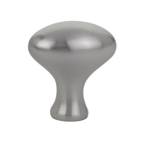 The Emtek Brass Cabinet Egg Knob in Satin Nickel finish.