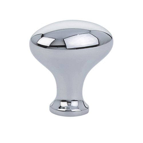 The Emtek Brass Cabinet Egg Knob in Polished Chrome finish.