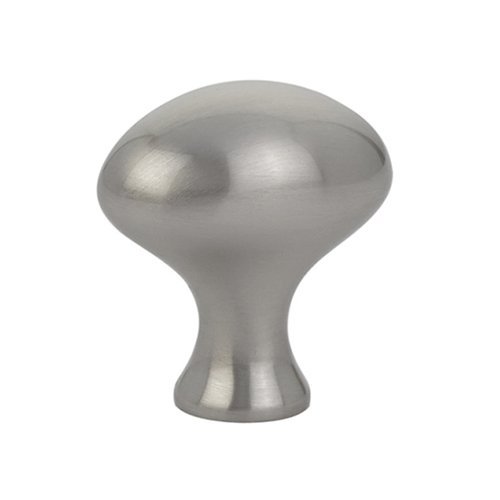 The Emtek Brass Cabinet Egg Knob in Satin Nickel finish.