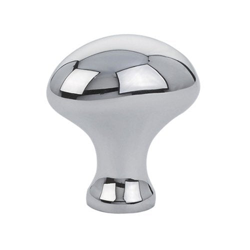 The Emtek Brass Cabinet Egg Knob in Polished Chrome finish.