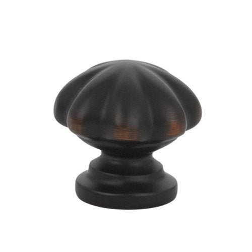 The Emtek Melon Cabinet Knob in Oil Rubbed Bronze finish.