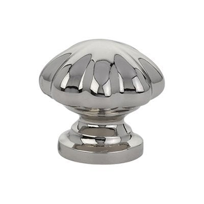 The Emtek Melon Cabinet Knob in Lifetime Polished Nickel finish.