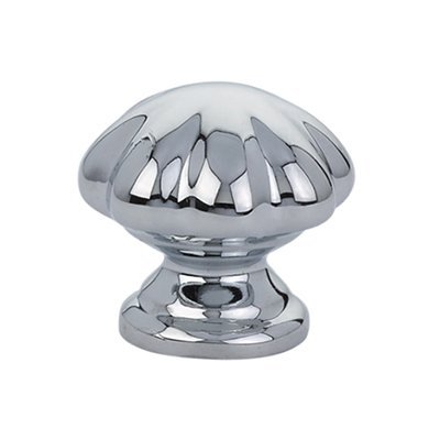 The Emtek Melon Cabinet Knob in Polished Chrome finish.