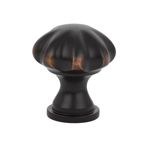 The Emtek Melon Cabinet Knob in Oil Rubbed Bronze finish.