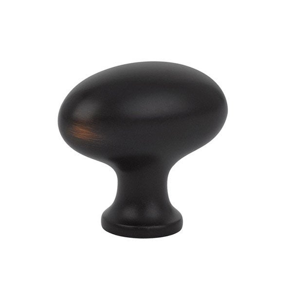 The Emtek Brass Cabinet Egg Knob in Oil Rubbed Bronze finish.