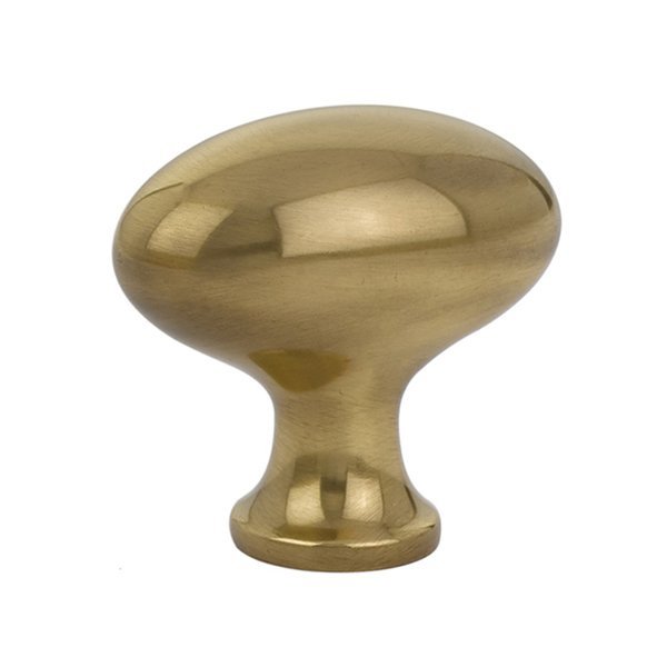 The Emtek Brass Cabinet Egg Knob in French Antique finish.