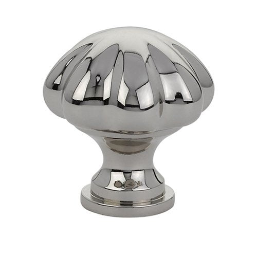 The Emtek Melon Cabinet Knob in Lifetime Polished Nickel finish.