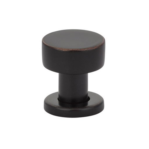 The Emtek Cadet Cabinet Knob in Oil Rubbed Bronze finish.