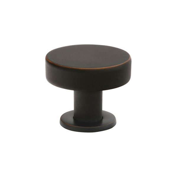 The Emtek Cadet Cabinet Knob in Oil Rubbed Bronze finish.