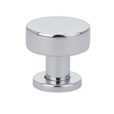 The Emtek Cadet Cabinet Knob in Polished Chrome finish.