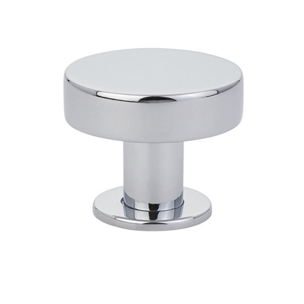 The Emtek Cadet Cabinet Knob in Polished Chrome finish.