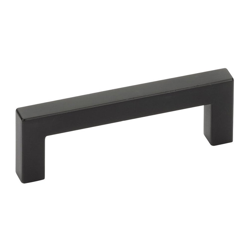 The Emtek Warwick Cabinet Pull in Flat Black finish