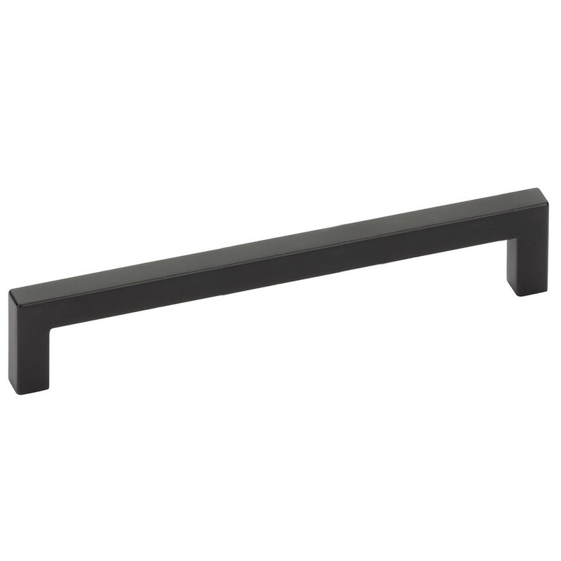 The Emtek Warwick Cabinet Pull in Flat Black finish