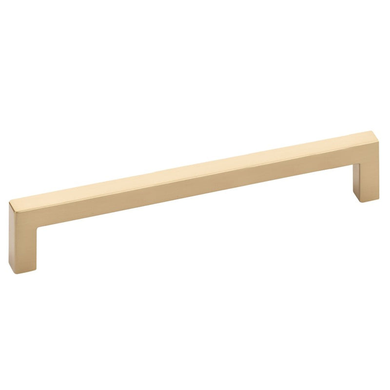 The Emtek Warwick Cabinet Pull in Satin Brass finish