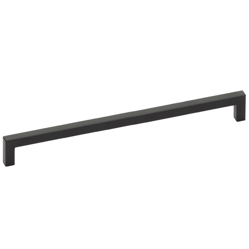 The Emtek Warwick Cabinet Pull in Flat Black finish