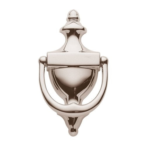 Baldwin Estate 0102 Colonial Door Knocker in Lifetime Polished Nickel finish