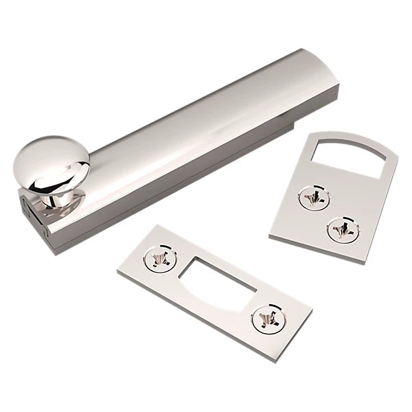 Baldwin Estate 0321 3" Surface Bolt in Polished Nickel finish