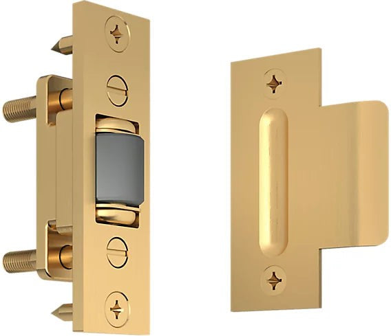 Baldwin Estate 0432 Roller Latch with T Strike in Lifetime Satin Brass finish