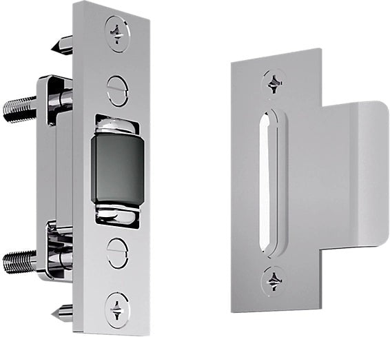 Baldwin Estate 0432 Roller Latch with T Strike in Polished Chrome finish