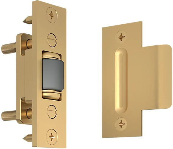 Baldwin Estate 0432 Roller Latch with T Strike in Vintage Brass finish