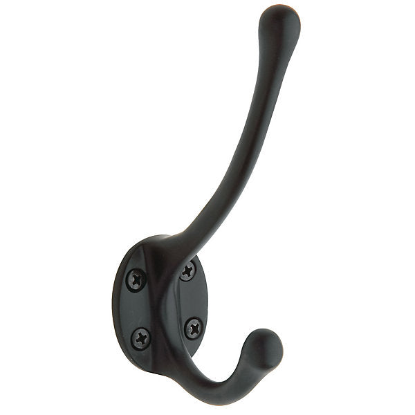 Baldwin Estate 0742 Coat & Hat Hook in Satin Black finish