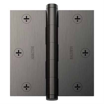 Baldwin Estate 1035 3.5" Square Corner Hinge in Graphite Nickel finish