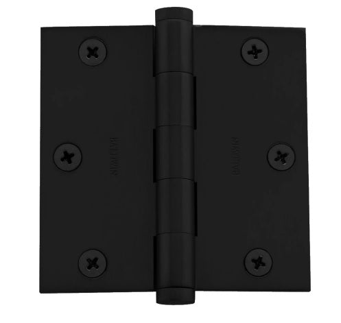 Baldwin Estate 1035 3.5" Square Corner Hinge in Satin Black finish